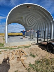 30x30x15 DuroSPAN DIY Steel Arch Clear Span Building Kit Open Ends FactoryDiRECT