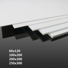 1-2pc White ABS Plastic Sheet Panel DIY Model Craft 1/1.5/2/3mm Thick Multi Size