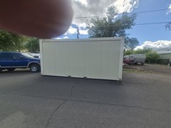 20ft Construction Trailer Office w/ 1 Bathroom, Dual Pane Windows, Metal