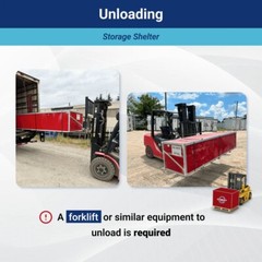 Chery Industrial 20x30x12 Fabric Building Storage Shelter Garage Tent Storage