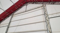 40x80x24 DUAL TRUSS *21oz PVC* Canvas Fabric Storage Building Shelter Barn Shop