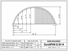 30x100x14 DuroSPAN DIY Steel Building Kit Base Plate Open Ends Direct
