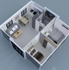 Expandable Container Home – Modern, Portable, and Eco-Friendly Living 20ftx 20ft