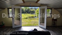 25x20x14 DIY DuroSPAN Steel Off Grid Homestead Barn Open Ends Factory DiRECT