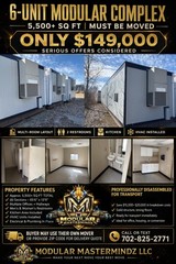 Modular Building 6-Plex Commercial Portable Office Trailer Mobile 5,445 SQ FT