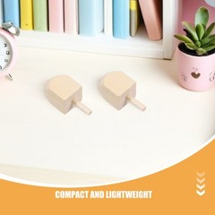 20 Pcs Chanukah Dreidel Wood Craft Wooden Hanukkah Gyro Toys
