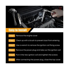 Ignition Coil Pack and Iridium Spark Plug for 2007-2019 Nissan Altima Cube Ro…