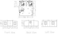 Expandable Container Home – Modern, Portable, and Eco-Friendly Living 20ftx 20ft