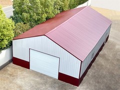 51x31FT Metal Barn Garage w/ Electric Roll-Up Door for Farm & Industrial Storage