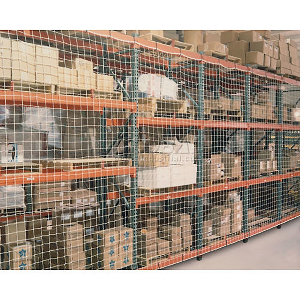 Global Industrial Pallet Rack Netting One Bay 123″W x 144″H 1-3/4″ Sq. Mesh 1250