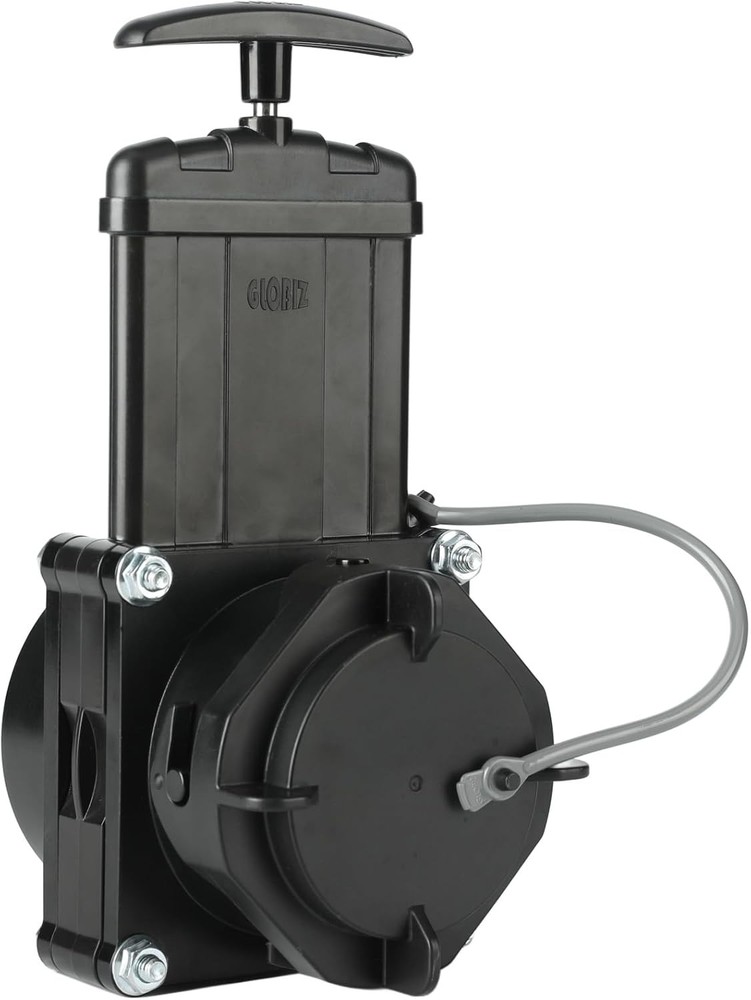 RV Gate Valve 3-Inch Hub to Lug with Cap Glue on 3″ PVC Black+Others