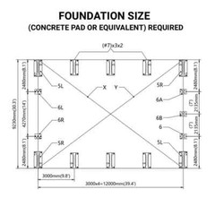 TMG Industrial 30′ x 40′ Dual Truss Storage Shelter w/ Heavy Duty 17oz PVC Cover