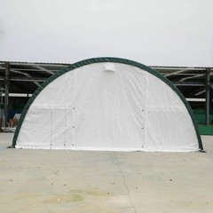 W30’xL85’xH15′ Single Truss Arch Storage Shelter 11OZ PE Canvas Building Shelter