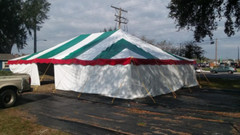 30-X-50 POLE TENT COMPLETE WITH WALLS AND STAKES