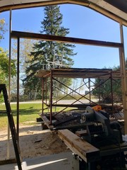 25x25x14 Steel Arch Building Kit Clear Span Open Ends Garage Shop Factory DiRECT