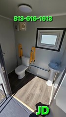 New HD Semi-Permanent Portable Restroom Bathroom Single Toilet or wheelchair