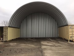 38x20x14 DuroSPAN Steel Building Container DIY Conex Roof Cover Factory DiRECT