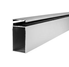 CGP Single-Slide Door System, Glass Aluminum Wall 12′ x 8′, Clear Anodized