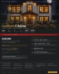 2,099 SF Modern Farmhouse Prefab Home 4 Bed 3 Bath $149,900 Prefab Home Package
