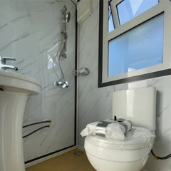 7x20ft Portable Office w/ Bedroom Toilet Shower Steel frame Lockable Entry Door