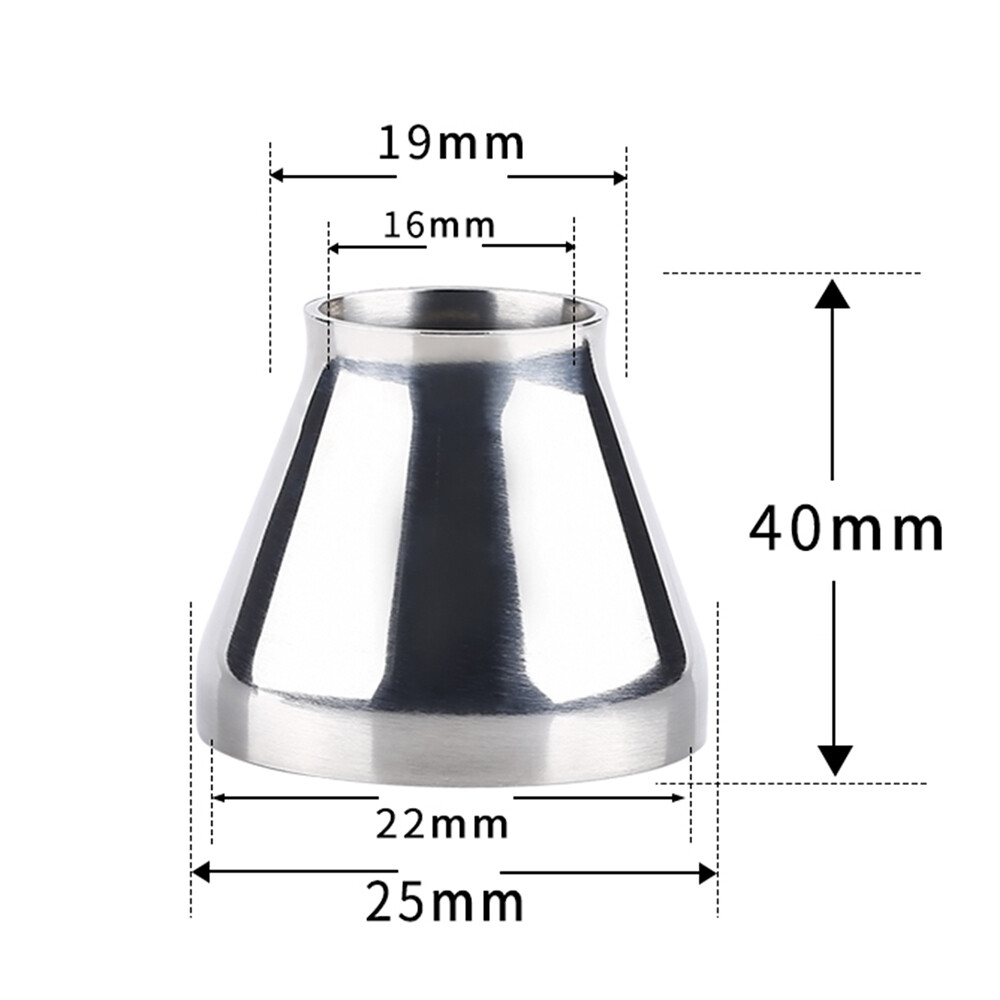 304/316 Stainless Steel Tapered Reducer Pipe Fittings Exhaust Welding Adapter
