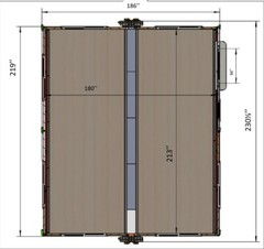 15x20x8FT Foldable Mobile Prefab House 268 ft² Prebuilt Home Matel + Aluminum