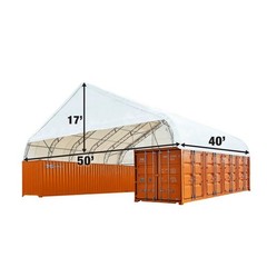 50ftx40ft Dual Truss Fabric Container Shelter