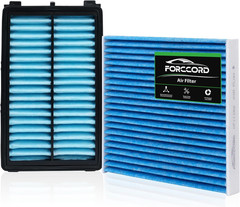 Cabin & Engine Air Filter Fit for Hyundai Sonata Gas (2015-2019) Activated Carbo