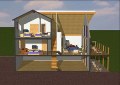 The Yellowstone wood shell CBI Kit Home Pre-panelized del. FREE anywhere USA!!!!