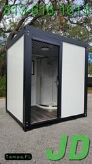 New HD Semi-Permanent Portable Restroom Bathroom Single Toilet or wheelchair