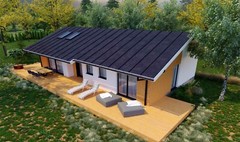 1,000 SQ.FT ECOFRIENDLY MASS WOOD HOUSE KIT SOLID TIMBER HOME PREFAB #CLT-107-2