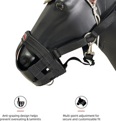 BARN & STABLE Horse Grazing Muzzle for Easy Breathe, Comfortable Muzzle Grazing