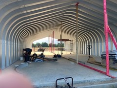 20x48x16 Engineered Steel Building Kit | DuroSPAN Clear-Span Arch Open DIY Ends