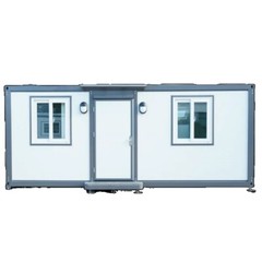 7ft x 20ft Portable Office with Bedroom Steel frame Lockable Entry Door