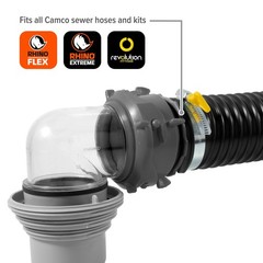 RV Straight Hose Adapter and Easy Slip 4-in-1 Elbow Kit (39214)