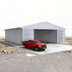 40’x36′ Shipping Container Roof Heavy Duty Steel Shelter Excluding Containers