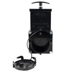 Valterra 3″ Stainless Steel RV Waste Dump Gate Valve w/Cap (1) 3 inch, Black