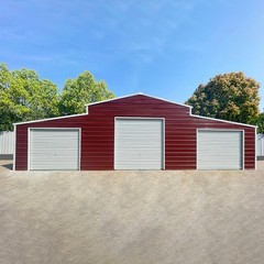 42’x30’x13′ Metal Garage Shed Barn Outdoor Storage Heavy Duty Galvanized Steel