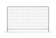 Set of 80 | Construction fence round frame | 3.5 x 2.0 m | Mobile fence 280 lnm