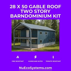 46 X 50 TEXAS HURRICANE RATED Barn Style Barndominium Kit