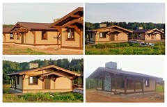 860 sq.ft PREFAB TIMBER FRAME KIT ENGINEERED WOOD HOUSE DIY BUILDING CABIN HOME