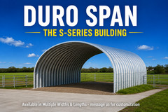 32x50x17 DuroSPAN Steel Building Quonest Home Homested Open Ends DIY Off Grid