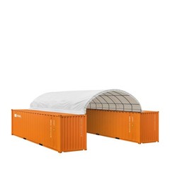 20x40ft Waterproof PVC Fabric Shelter, 17oz Fire Retardant UV Shield