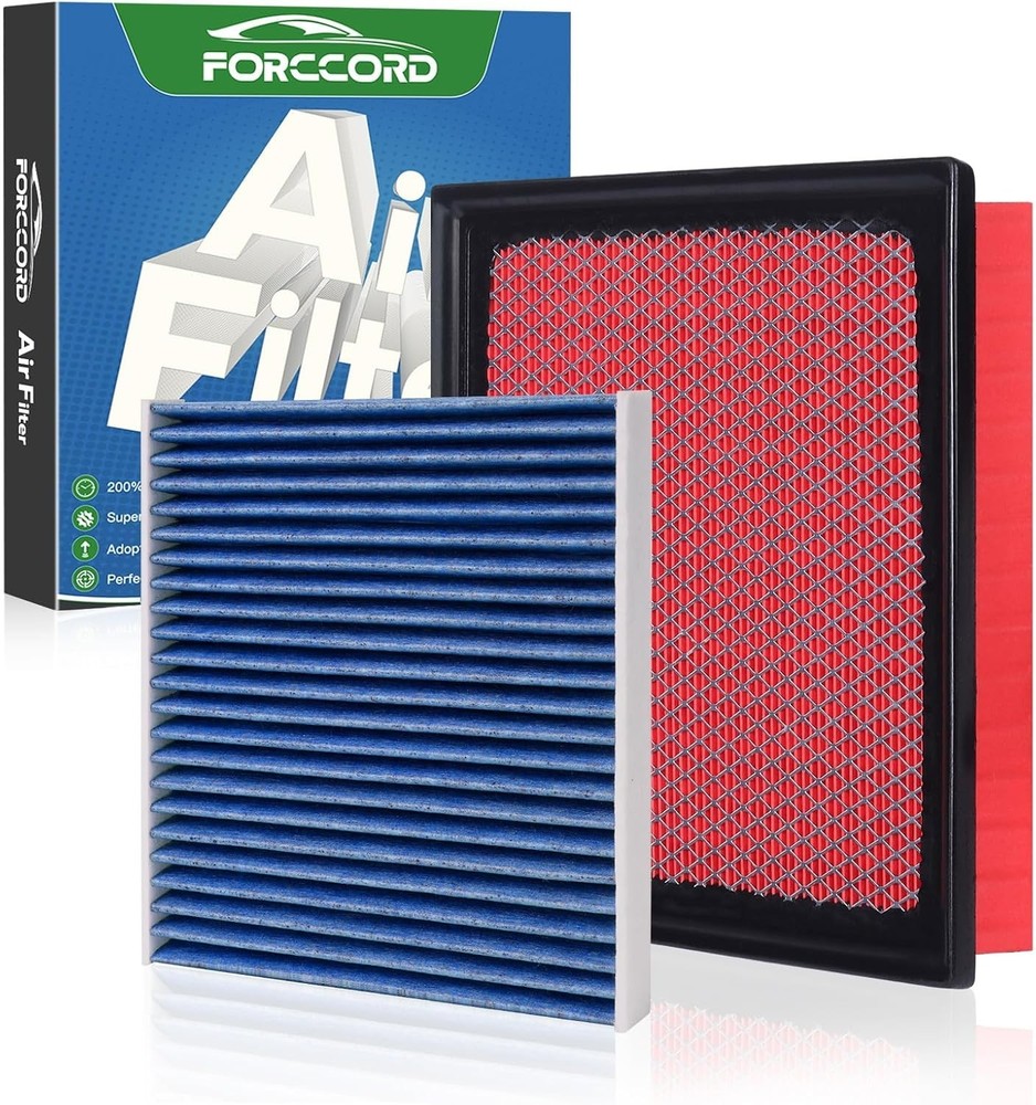Forccord Cabin & Engine Air Filter Fits for Toyota Tundra CA11895&CF10285