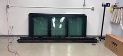 👉 Commercial Sliding Glass Office Walls 10.5’ x 8’ – Complete w/ Track