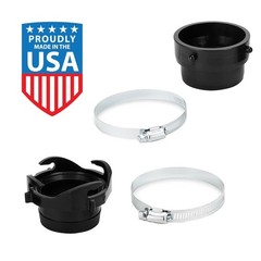 RV Sewer Hose Twist Connect Kit Compatible with 3 Inch Waste Drain Hoses