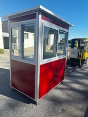 Guard Shack Ticket Booths Prefab Portable Mobile Office 4 x6 x7.5ft pallet base