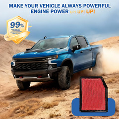 Cabin&Engine Air Filter Accessories for for Silverado 1500(2019-2026), Sierra 15