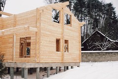 PREFAB LOG CABIN HOME KIT NATURAL WOOD 219 m² / 2357.3 ft – DISCOUNT CARD 3% off