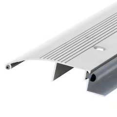 M-D Building 3-1/2 in. x 3/4 in. x 36 in. Silver Aluminum and Vinyl Low-Profile